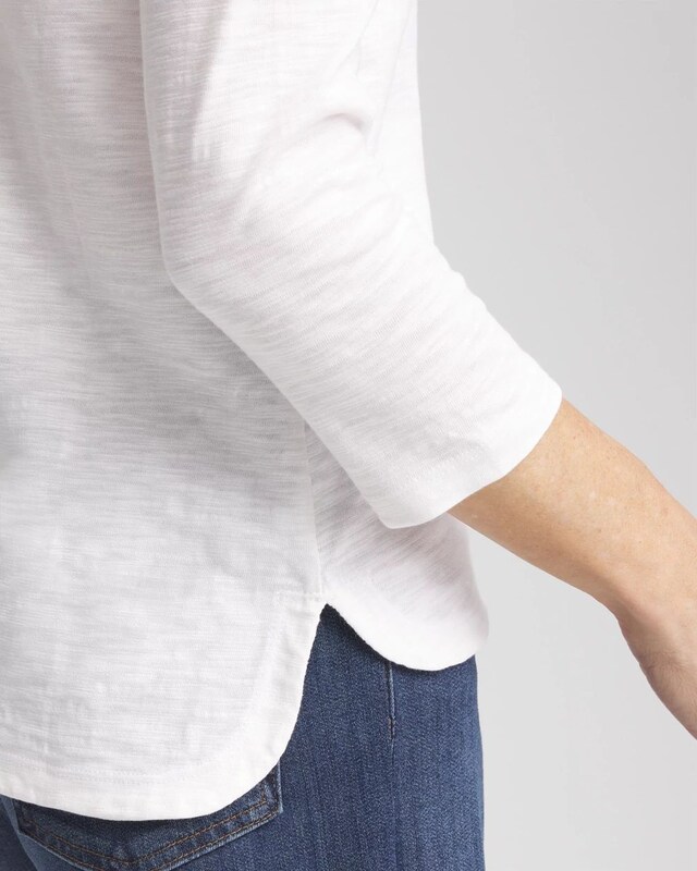Slub 3/4-Sleeve Tee - image 4
